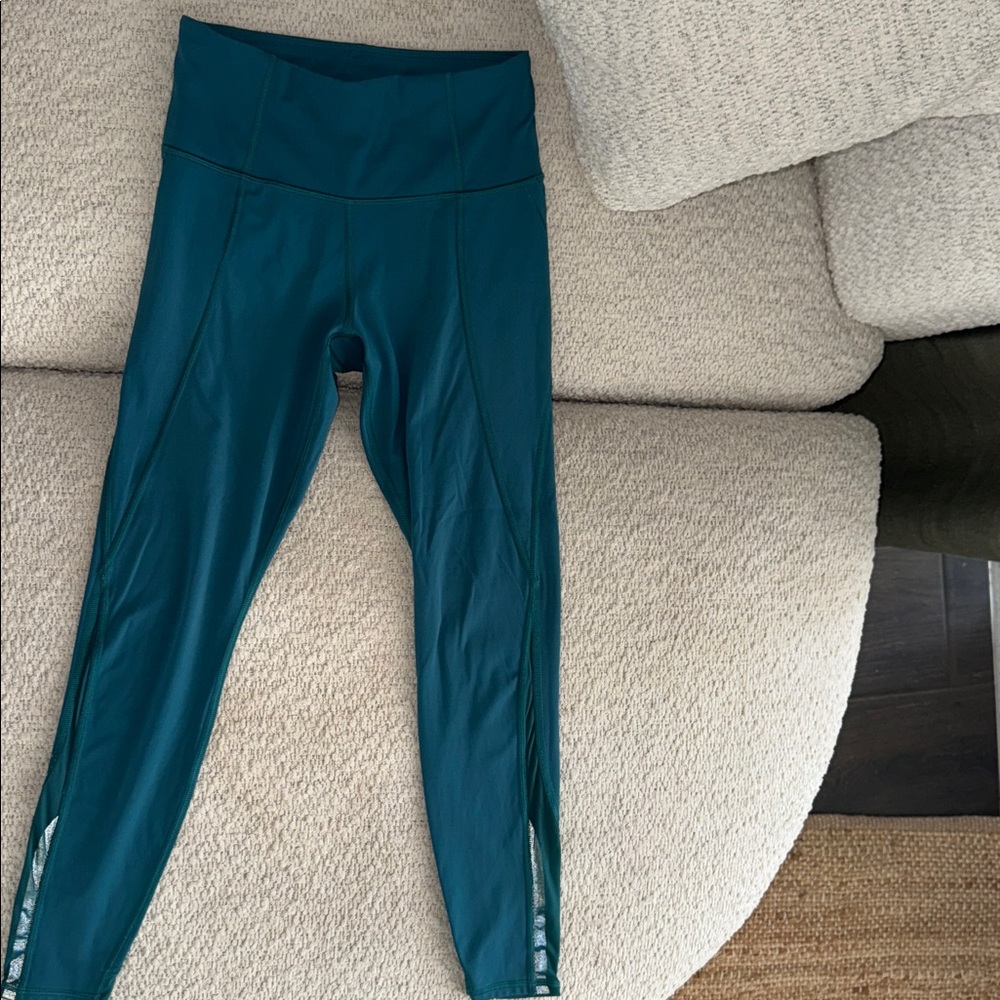 Athleta Teal Lightning Tights